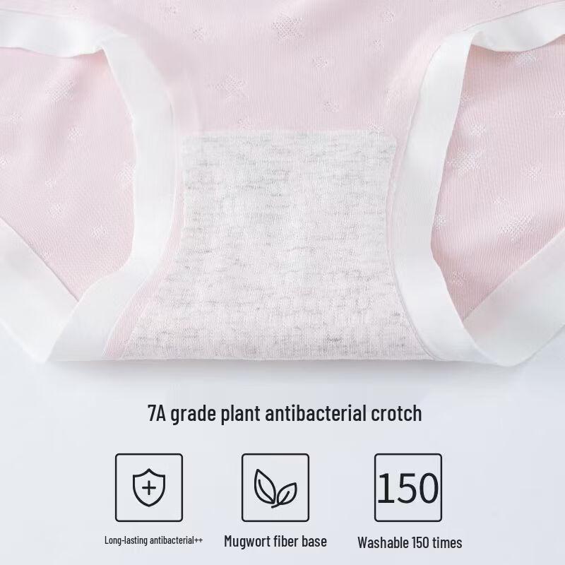 Mao Ren Girls' Seamless Antibacterial Briefs