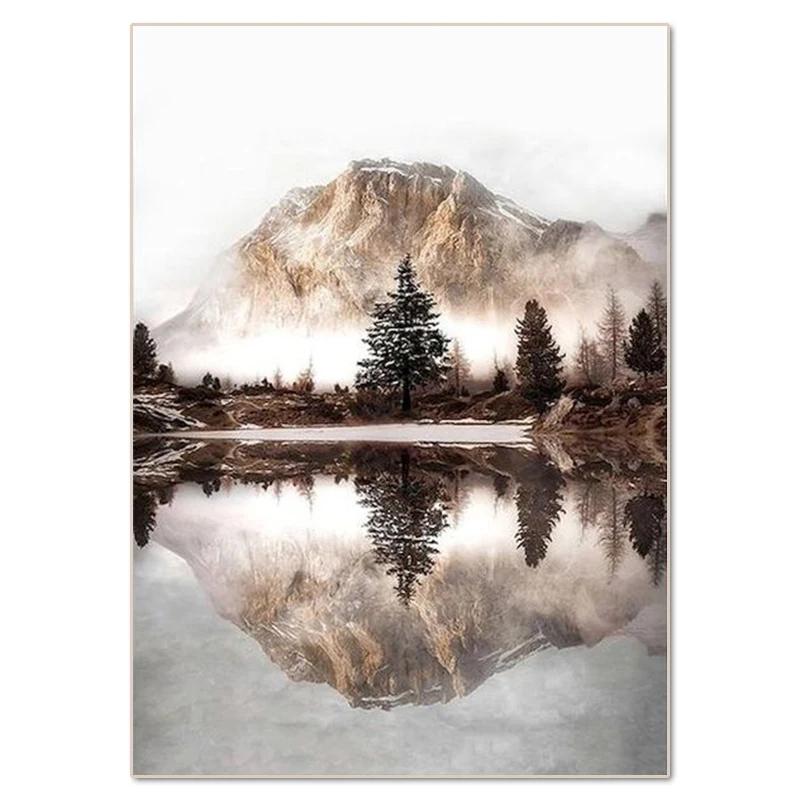 

Озеро, пляжный пейзаж, алмазная живопись, настенное искусство, богемный тростниковый цветок, плакат, мозаика, инкрустация, алмазная вышивка, сделай сам, украшение дома 30x40cm No Framed