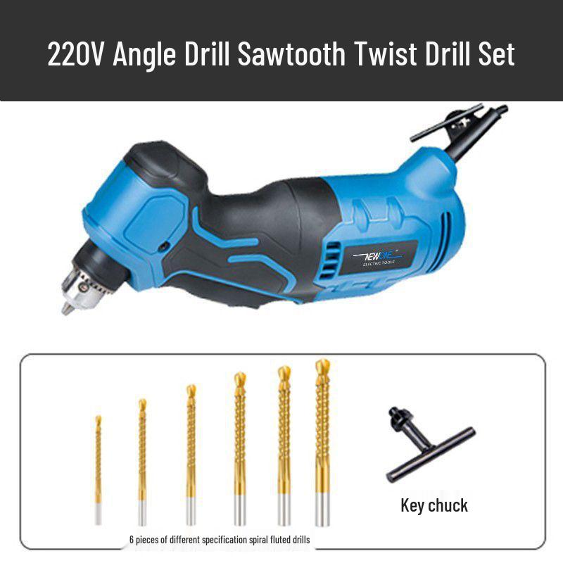 Multi-Functional 90° Angle Brushless Handheld Electric Drill & Right Angle Screwdriver