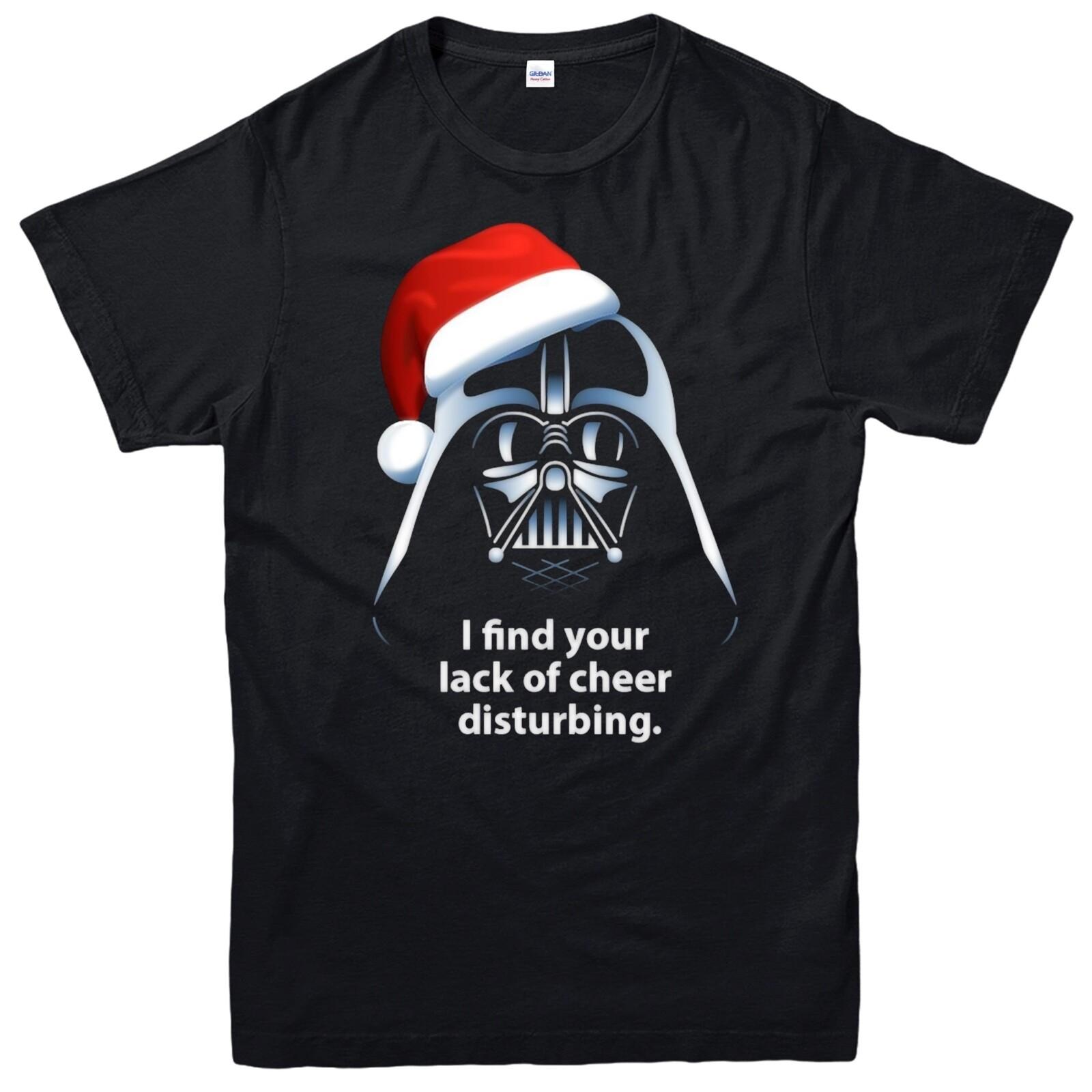 Darth Vader Christmas xmas secret Santa funny fume movie Star Wars gift t shirt L