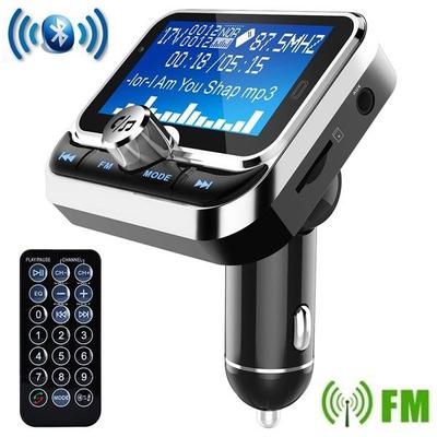 1,8-Zoll-Auto-Bluetooth-FM-Transmitter, drahtloser Radio-Adapter, Freisprech-Musik-Player, Auto-Kit, unterstützt TF-Karte, USB-Festplatte, AUX