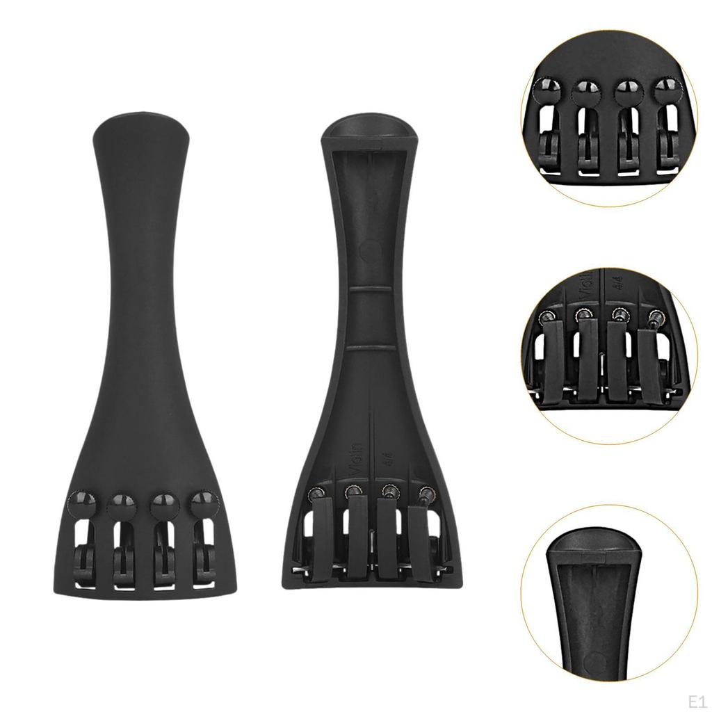 4/4 Violin Tailpiece String Instruments Parts Abrasion Resistant Non-slip Lightweight