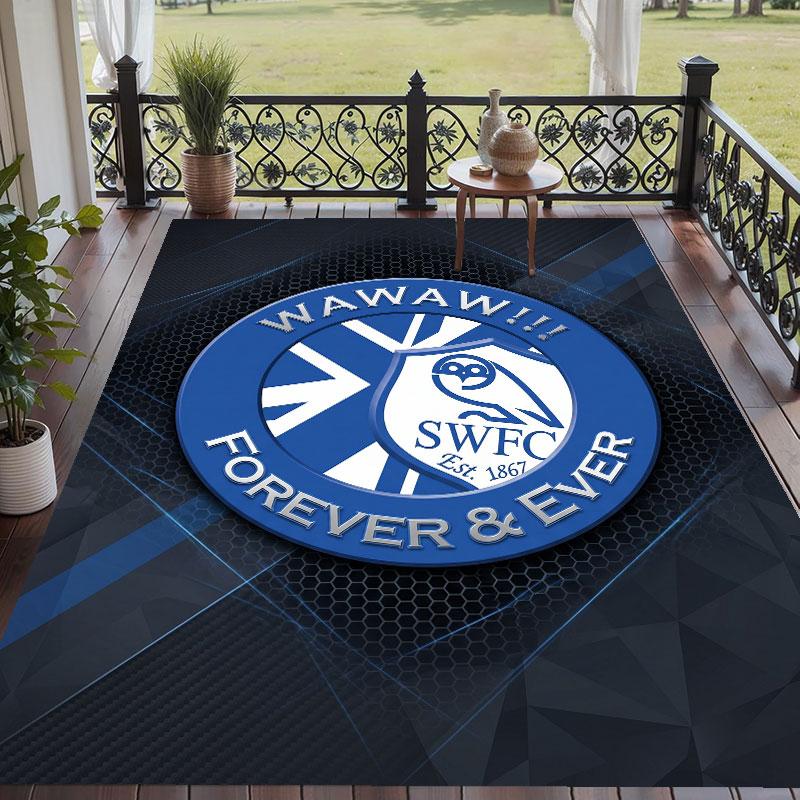 Soft Floor Carpet Sheffield Wednesday Pattern Area Rug Decorative Mat For Home Room Decoration