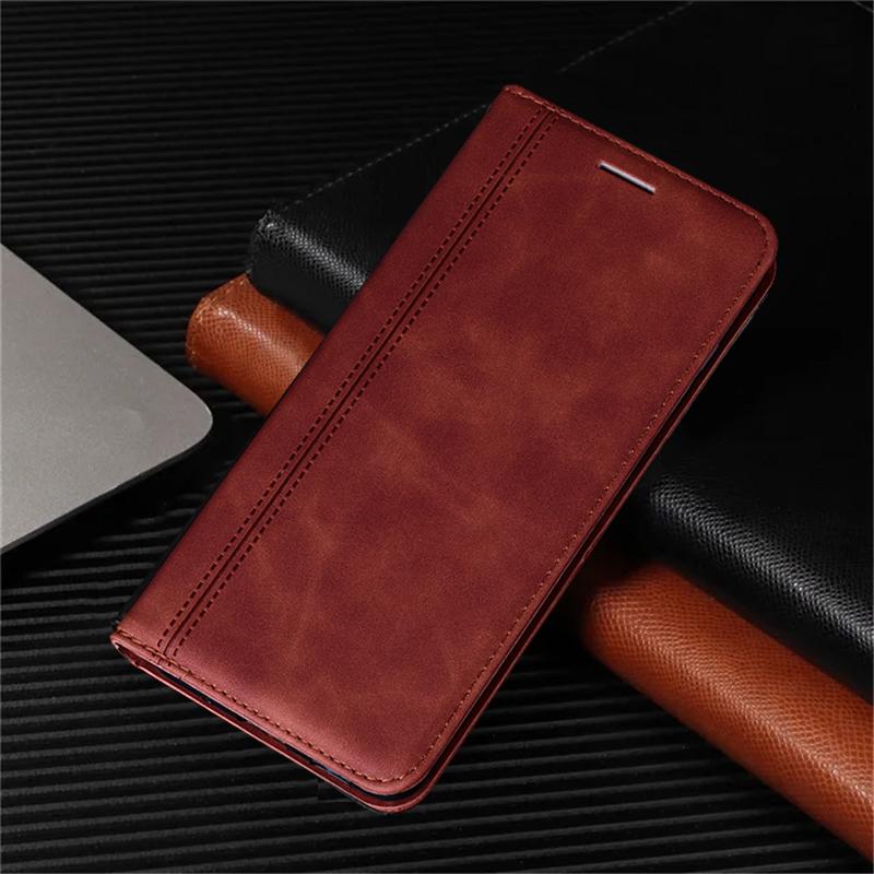Кожаный раскладной чехол-кошелек для телефона с книгой для iPhone 15 14 13 12 11 Pro Max X XR XS Max 7 8 15 Plus противоударный мягкий чехол