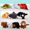 Underwater Animal Plush Keychain With Pp Cotton Filling For Girls Gift And Bag Decoration