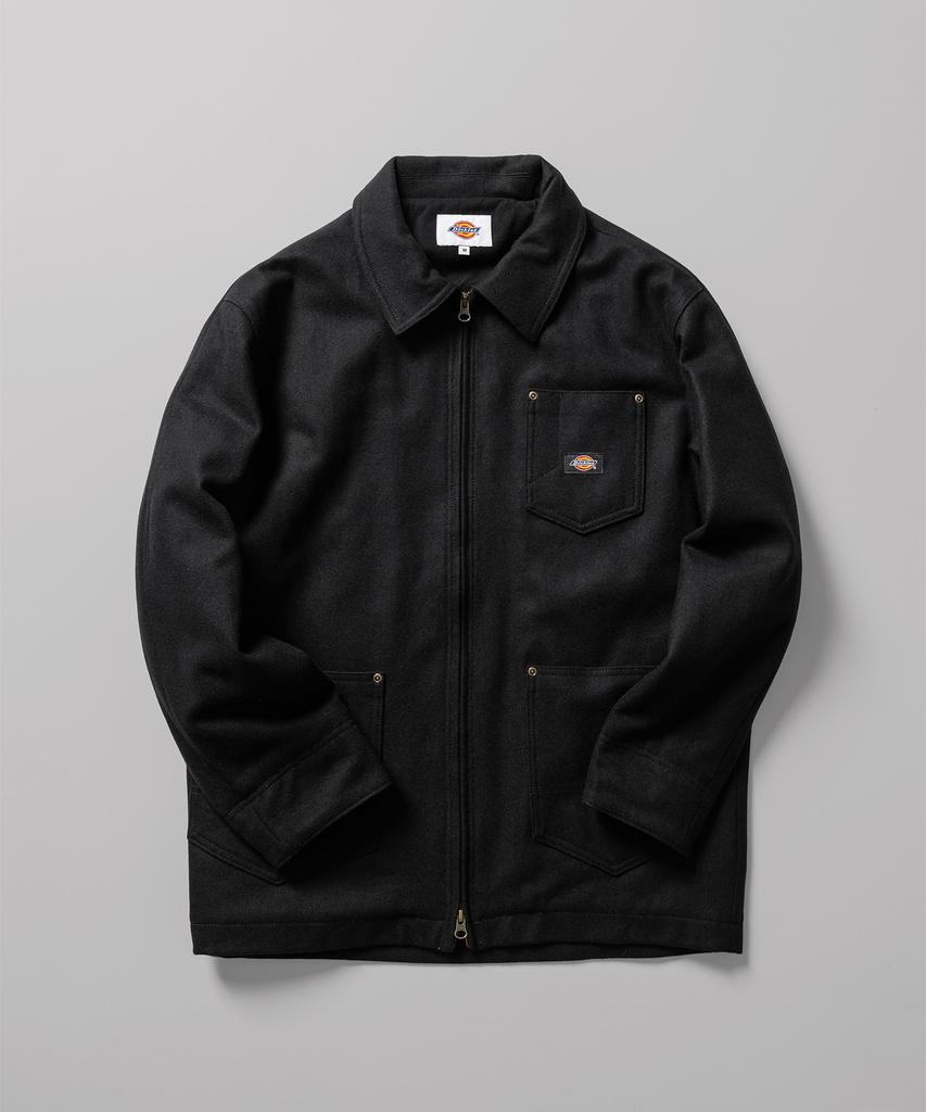 Dickies Wool Zip-Up Chore Jacket Black