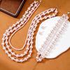 Multi-layer Shijia Pearl Temperament Versatile Elegant Necklace Bracelet Stud Earrings Three-piece Set