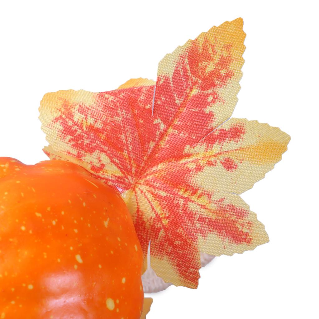 6PCS Plastic Tissue Rings Leaf Tissue Rings Tissue Buckle Table Decorations Plastic Texture Suitable for Holiday Party