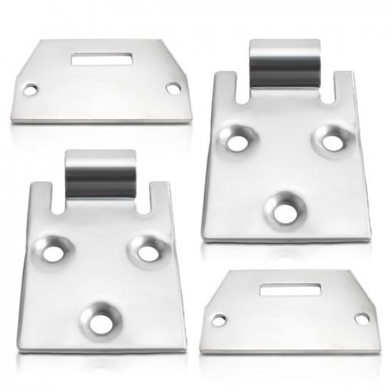 Set of 2 Seat Bottom Hinge and Plate for EZGO TXT/Medalist 1995 Up Golf Cart