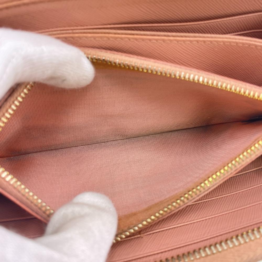 PRADA 1ML506 Safiano leather Purse pink leather Women Used