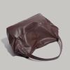 2025 New Large Capacity Single Shoulder Bag for Women, European and American Style Vintage Soft Leather Tote Bag, Simple Casual Crossbody Bag