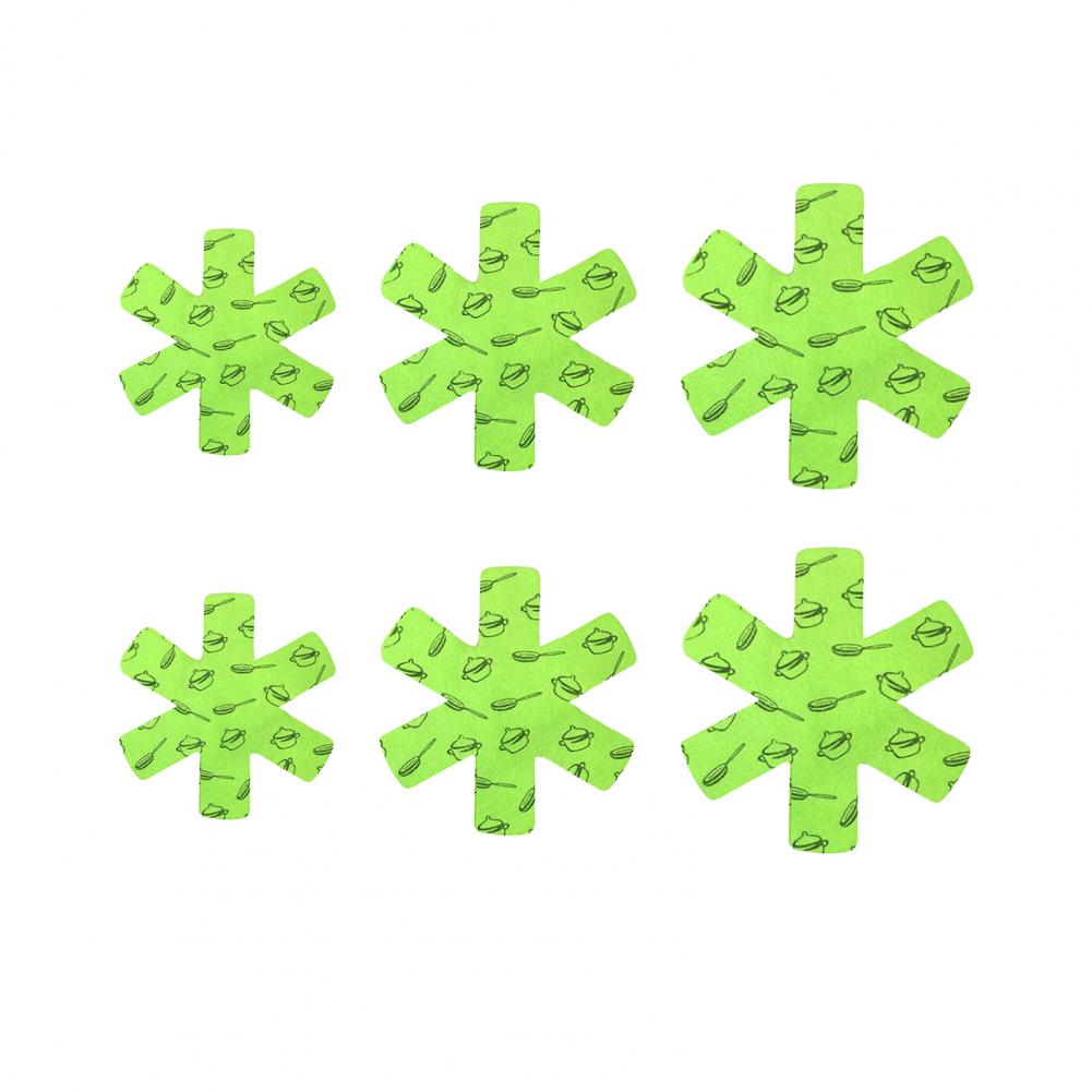 Pot Holder Set Anti-slip Pan/pot Dividers 6pcs Multi-functional Pan Protectors Set for Stacking Cookware Anti-slip for Glass