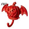 Pumpkin Face Hook Devil Bat Wall Hook, Halloween No-Drill Adhesive for Keys Small Pendant Hanger Bags, Strong Sticky Damage-Free