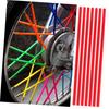 BUGUUYO Bike Accessories 36pcs Spoke Bushing Spoke Cover Spoke Rim Cover Spoke Coat Motorcycle Spoke Skin Plastic Wheel Accessories
