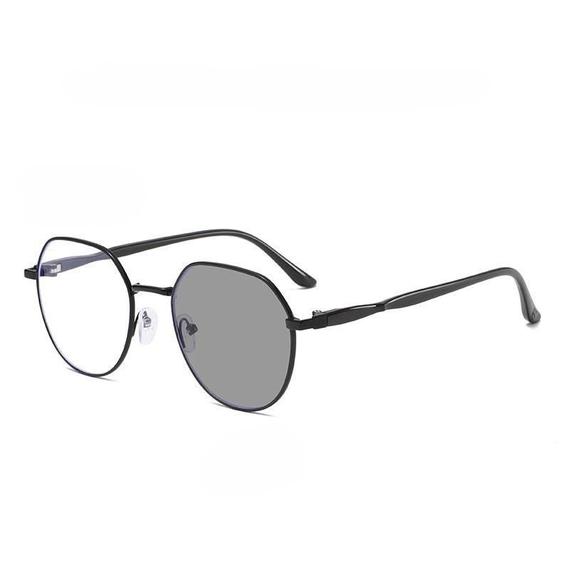 Outdoor Photochromic Sunglasses Ladies Intelligent Color Change Minus Diopter Glasses Trendy Myopia Prescription Lens Eyeglasses