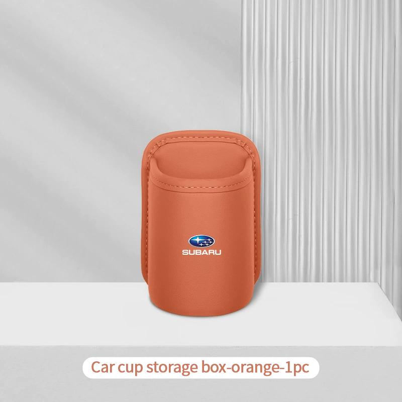 Leather Car Door Side Water Cup Holder Interior Storage Box for Subaru ASCENT BRZ FORESTER IMPREZA LEGACY OUTBACK STI WRC WRX XV siu2