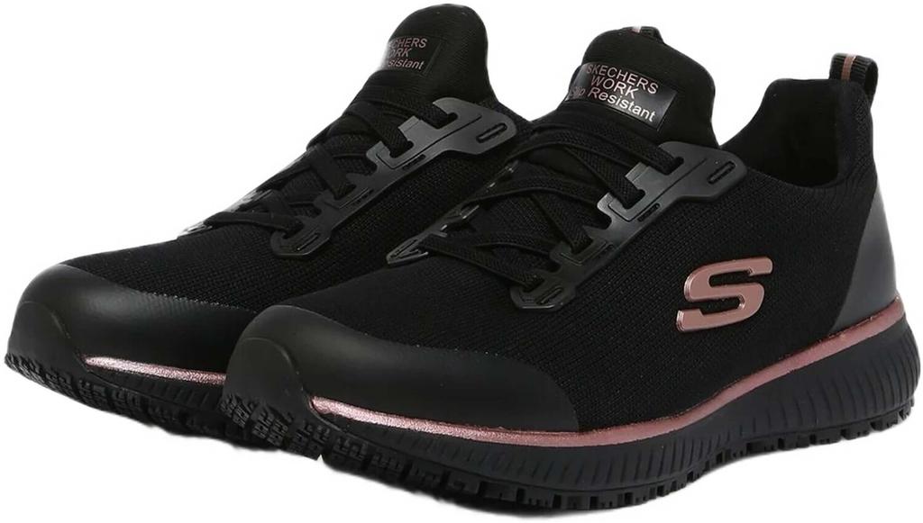 Skechers Work Sneakers: Squad SR Women Black/rose
