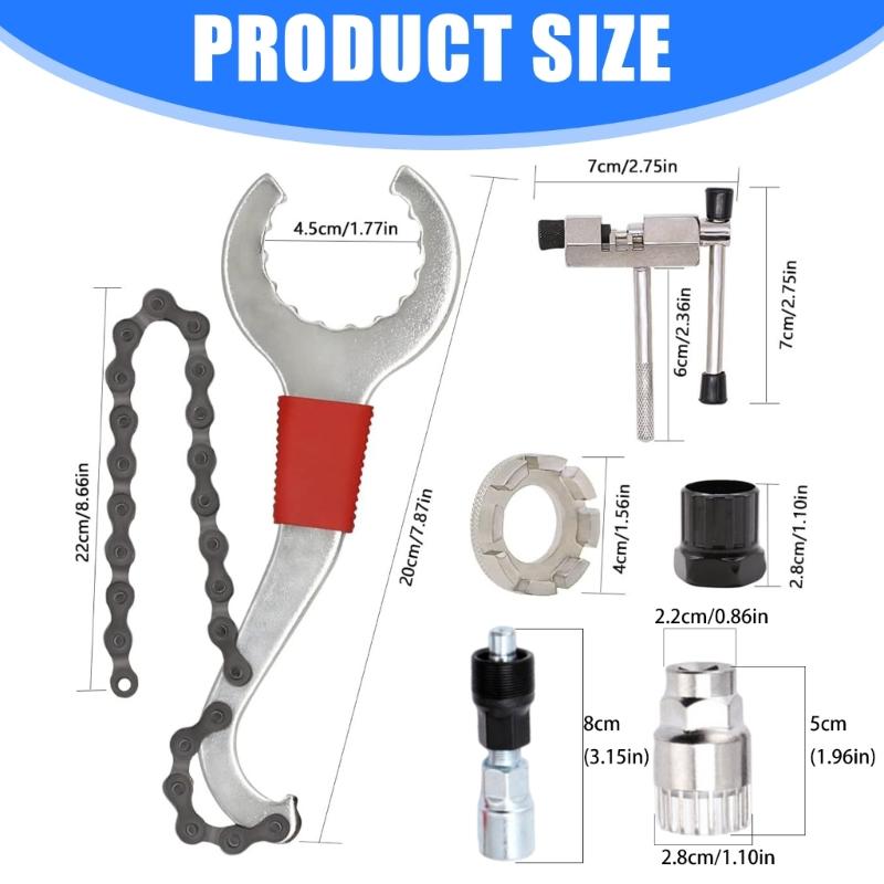 Professionelles Fahrradwartungswerkzeug Schwerer Typ Kurbelabzieher Ritzel Kassetten Werkzeug für Fahrradreparatur Werkzeug