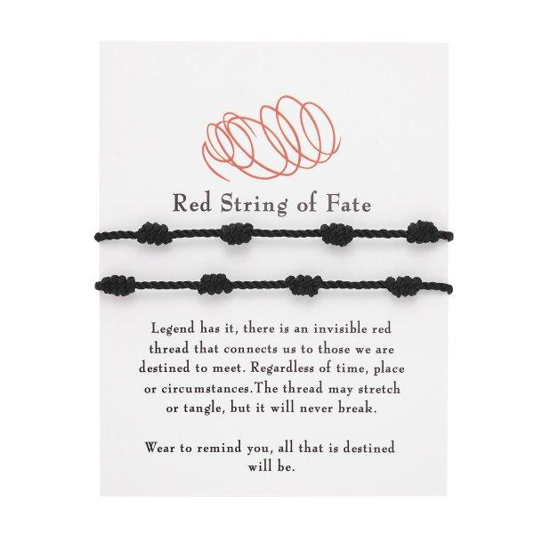 Handmade 7 Knots Red String Bracelet Protection Good Luck Amulet for Success Prosperity Friendship Rope Wristband Jewelry Gift