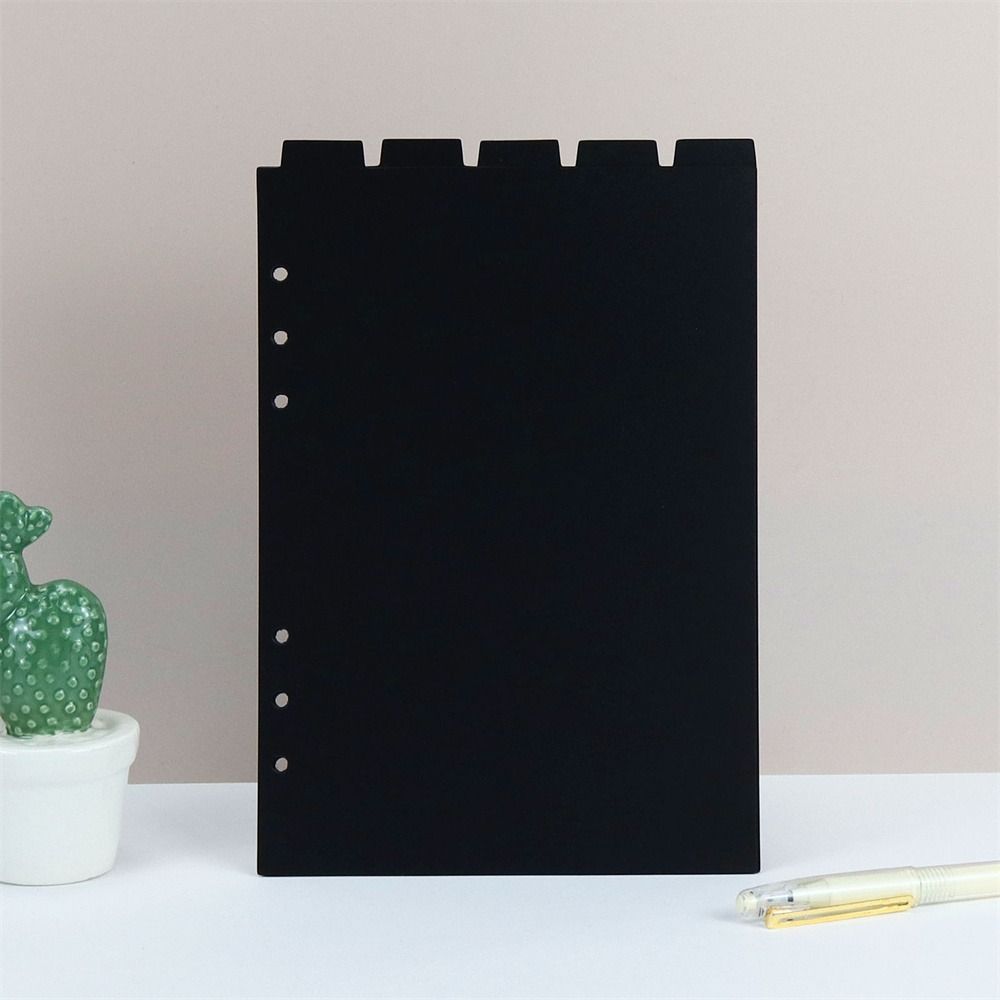 Paper Black Planner Loose-leaf Divider Notebook Paper Divider Binder Index Separator Index Divider