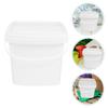 Plastic Bucket With Handle And Lid Reusable Water Bucket Container Portable Bucket Plastic Bucket Packaging Hand-Held Bucket