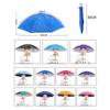 Portable Rain Umbrella Hat Foldable Outdoor Sun Shade Waterproof Camping Fishing Headwear Beach Head Hats Accessory