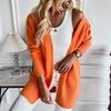 Pull décontracté ample à col en V pour femme Automne Hiver Tenue d'intérieur Pull en maille