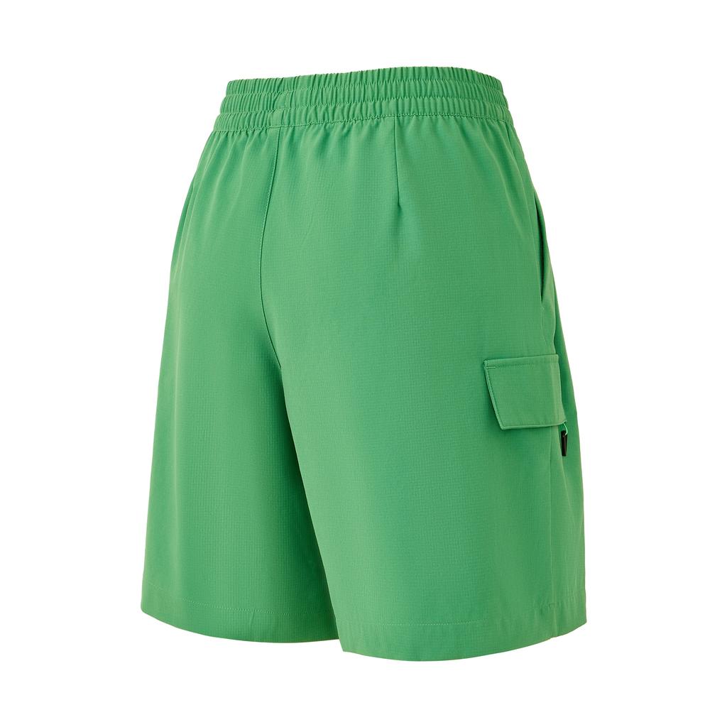 adidas Versatile Lace-Up Solid Color Comfortable Five-Point Casual Shorts Women Shorts Green JI6011