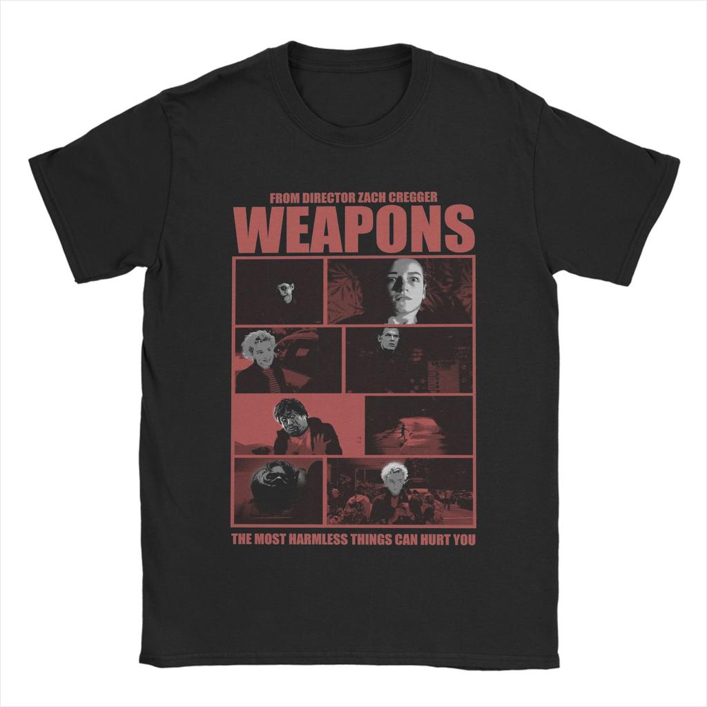 Casual Weapons Horror Film TShirt Unisex Round Collar 100 Cotton T Shirt Short Sleeve Tees 4XL 5XL Clothes