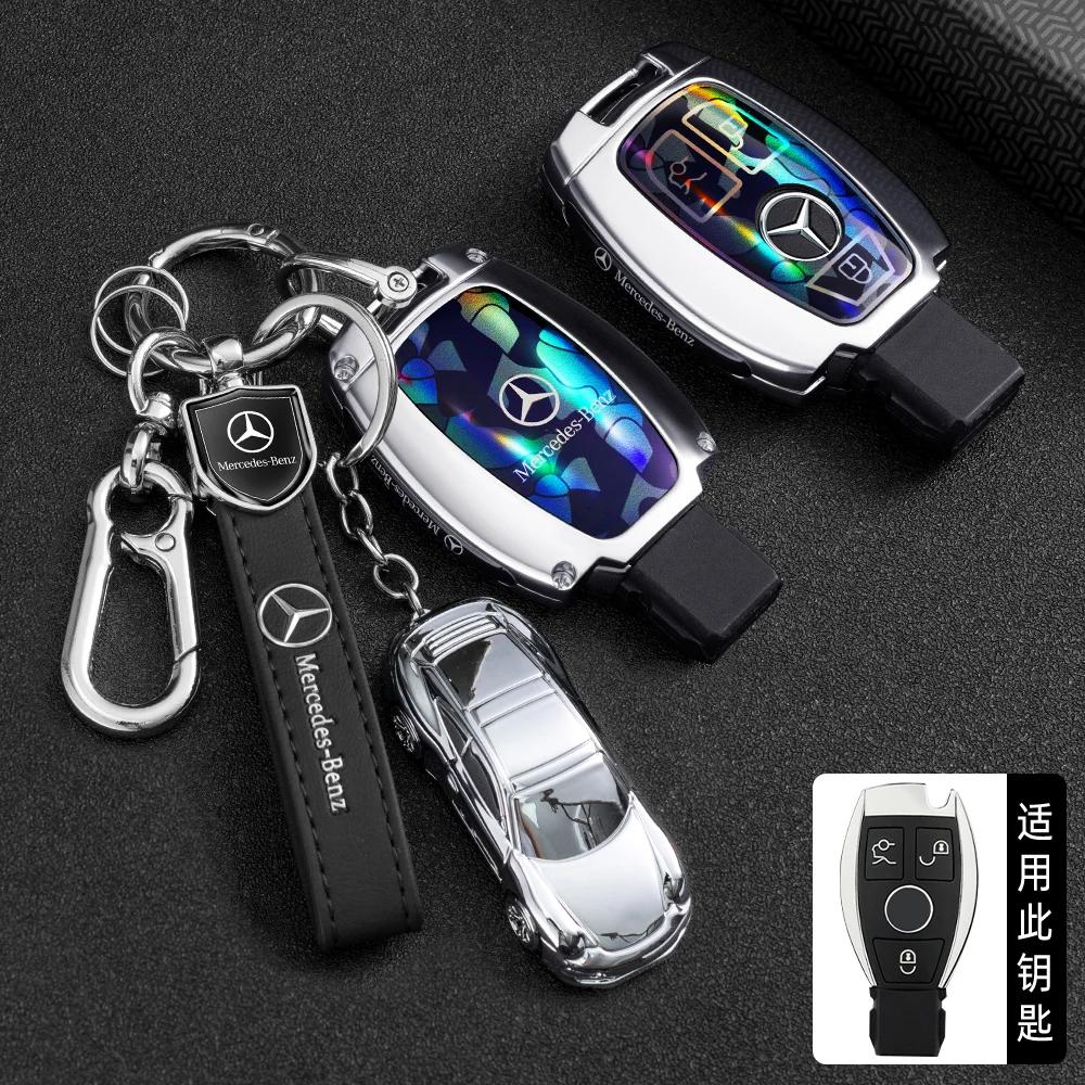TGM3   Car Key Case Cover Key Bag Accessories For Mercedes Benz A B C S Class AMG GLA CLA GLC W176 W221 W204 W205 Shell Fob Keychain