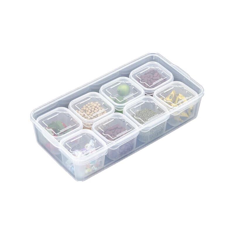 Huibon 8-Compartment Plastic Food Storage Container
