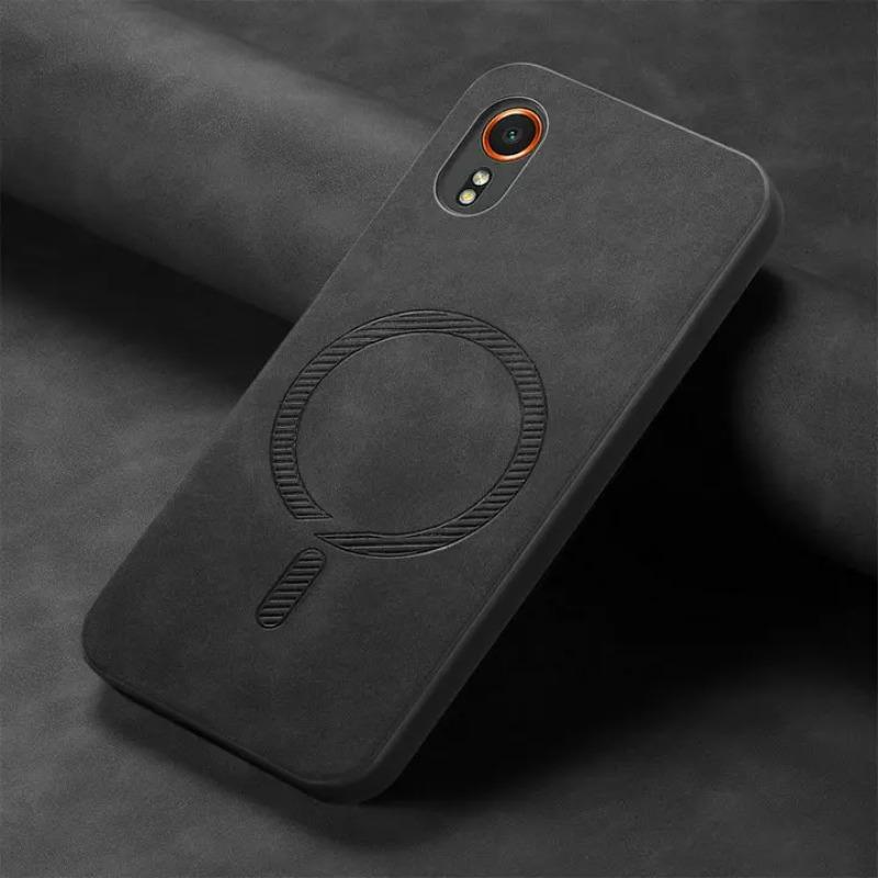 For Samsung Galaxy XCover7 Case for Magnetic Leather Back Cover for Samsung X Cover 7 Cases for Galaxy XCover 7