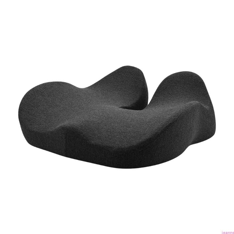 

Large Memory Foam Seat Cushion for Office Chair Car Home Use Tailbone Pains Relief and Posture Support темно-сірий
