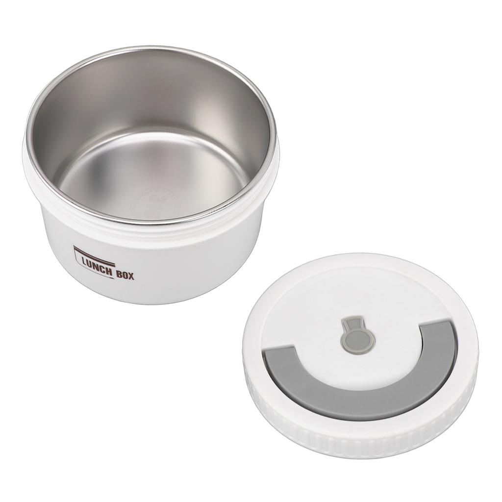 Bento Box Round 600ml Lunch Container Stainless Steel Tight Sealing Leakage Proof Insulated Portable Food Storage
