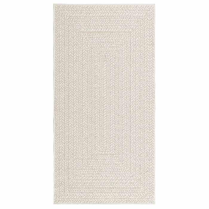 VidaXL Tapis ZIZUR crème 80x150 cm aspect de jute intérieur extérieur, tapis d'extérieur, tapis de sol, tapis d'intérieur, 4010359