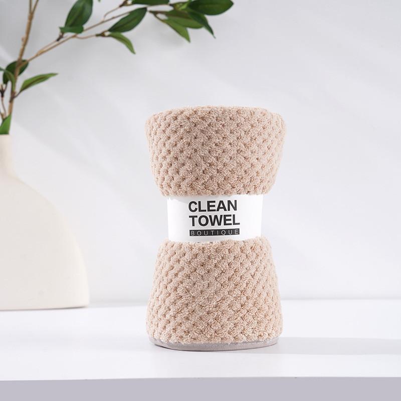 Coral Fleece Face Towel 35x75cm Absorbent Thick Home Use Gift Logo