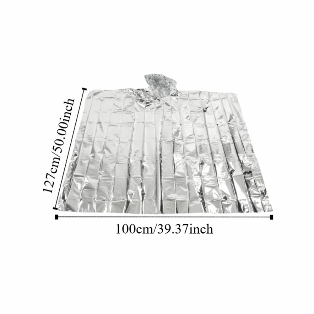 Folia aluminiowa CPP Poncha awaryjne Wodoodporna Odblaskowa folia Termiczny koc survivalowy Kompaktowy Jednorazowy koc awaryjny