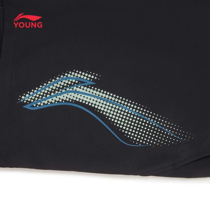 LI-NING Boys' Four-Way Stretch Breathable Sports Shorts
