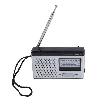 Radio FM AM Portable Alimentée par Batterie Radio à Transistors Compacte avec Prise Casque Haut-parleur Intégré