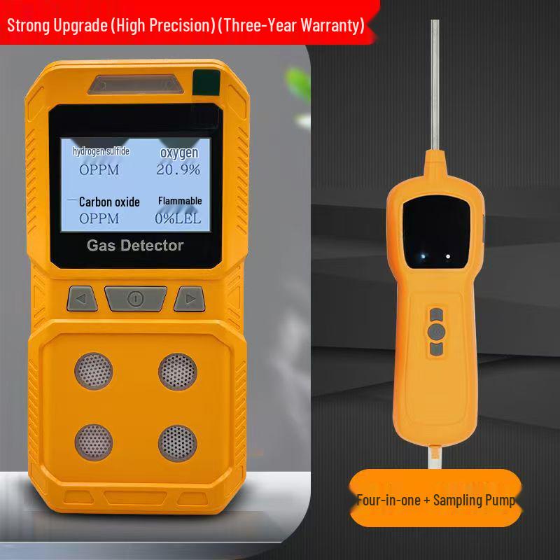 Handheld Four-in-One Gas Detector for Combustible, Oxygen, Industrial, and Tunnel Safety
