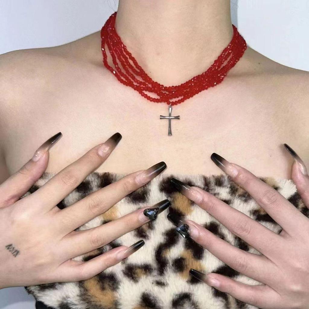 2024 Niche Design Dopamine Color Pearl Choker for Women - Summer Clavicle Chain