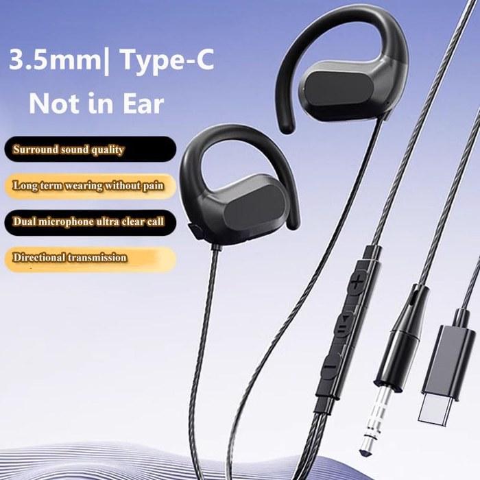 [Brand Name] Wired Earphones 3.5mm Jack Open-Ear with Microphone. Hands-Free Calling. Lightweight. Zero Delay.
