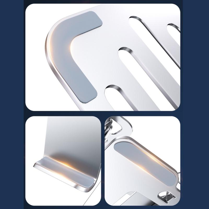 Adjustable Laptop Phone Cooling Stand 2 in 1 Foldable Laptop Tablets Holder For Laptop Ergonomic Adjustable Laptop Stand