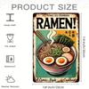 Vintage "Ramen!" Tin Sign - Humorous Comic-Style Cookbook Art - Rustic Metal Decor for Home Kitchens & Cafes - Durable, Colorful