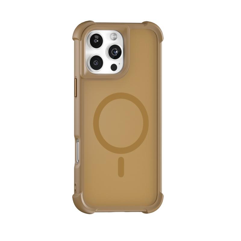 Matte Armor Airbag Shockproof Plain Phone Case For iPhone 16 15 14 13 12 Pro Max 11 Magnetic For Magsafe Wireless Charge Cover