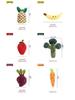 Interactive Plush Fruit & Vegetable Chew Toys for Dogs - Self-Entertainment & Early Education