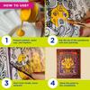 Fevicryl Art of India Pattachitra Acrylic Painting Kit 12 Shades 2 Brushes 2 Canvases Festive Gifting Artists Students