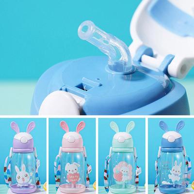500ml Dětský Water Sippy Cup Roztomilé kreslené dětské hrnečky s vodou Pro dívky Láhve zdarma BPA Cup Chi U7K5