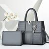Pu Crocodile Textured Shoulder Bag With Splicing Design For Daily Use Women