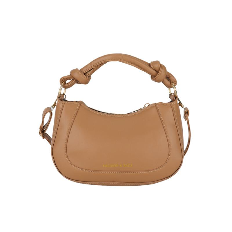 

Текстурована портативна жіноча сумка-сідло 2024 року, нова модна сумка через плече в іноземному стилі, сумка-месенджер хакі